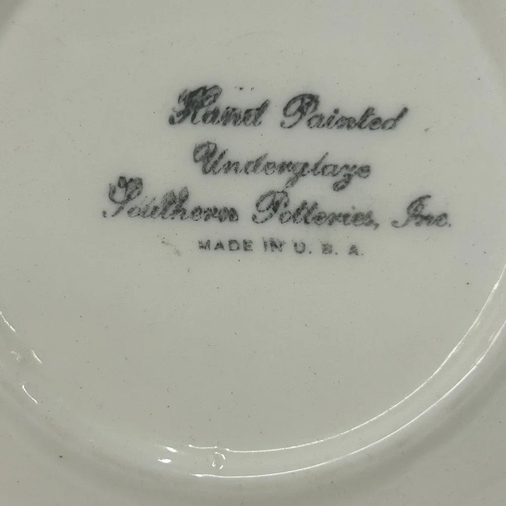 Vintage Blue Ridge Southern Potteries Red Hill Floral 6